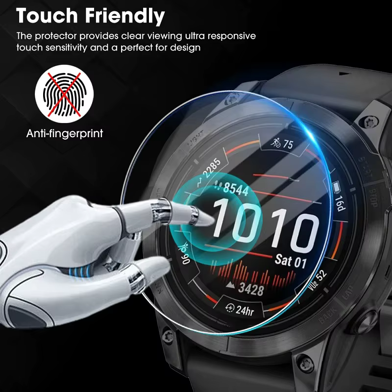 Film de protection en verre trempé pour Garmin Fenix 8 AMOLED Solar E 7X 6X Pro 7 6 7S 6S Pro 5 5S