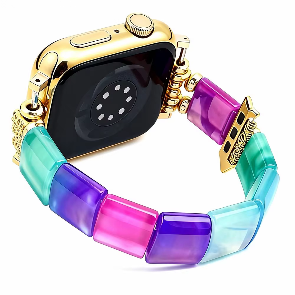 Bracelet en agate pour Apple Watch