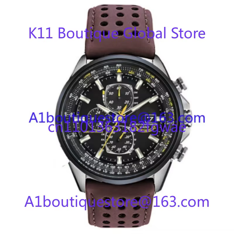 Montre pour homme à quartz Blue Angel avec multifonction à 4 boutons