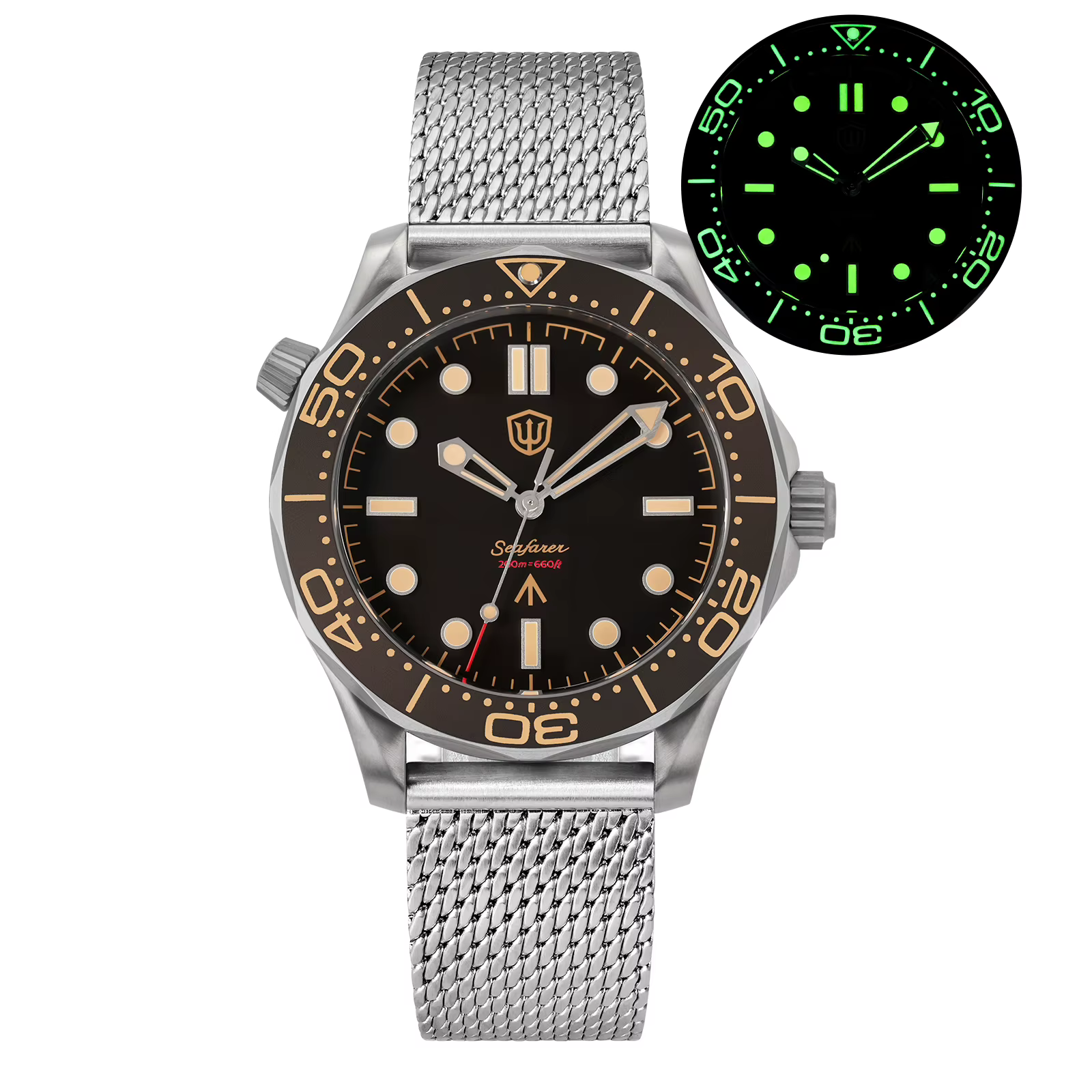 Watchdives WD007Q montre de plongée en titane 42mm VH31