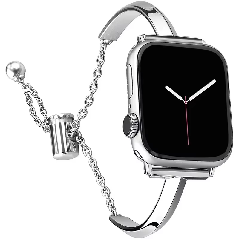 Bracelet de montre de luxe pour Apple Watch série 8 7 41 45mm 6 Se 5 4 femmes