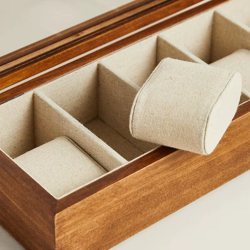 Boîtier de montre en bois personnalisé