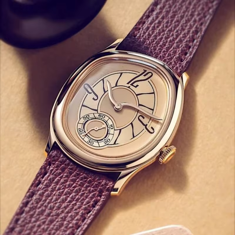 Montre Homme de Luxe en Cuir à Quartz pour Affaires et Quotidien – Idée Cadeau Parfaite