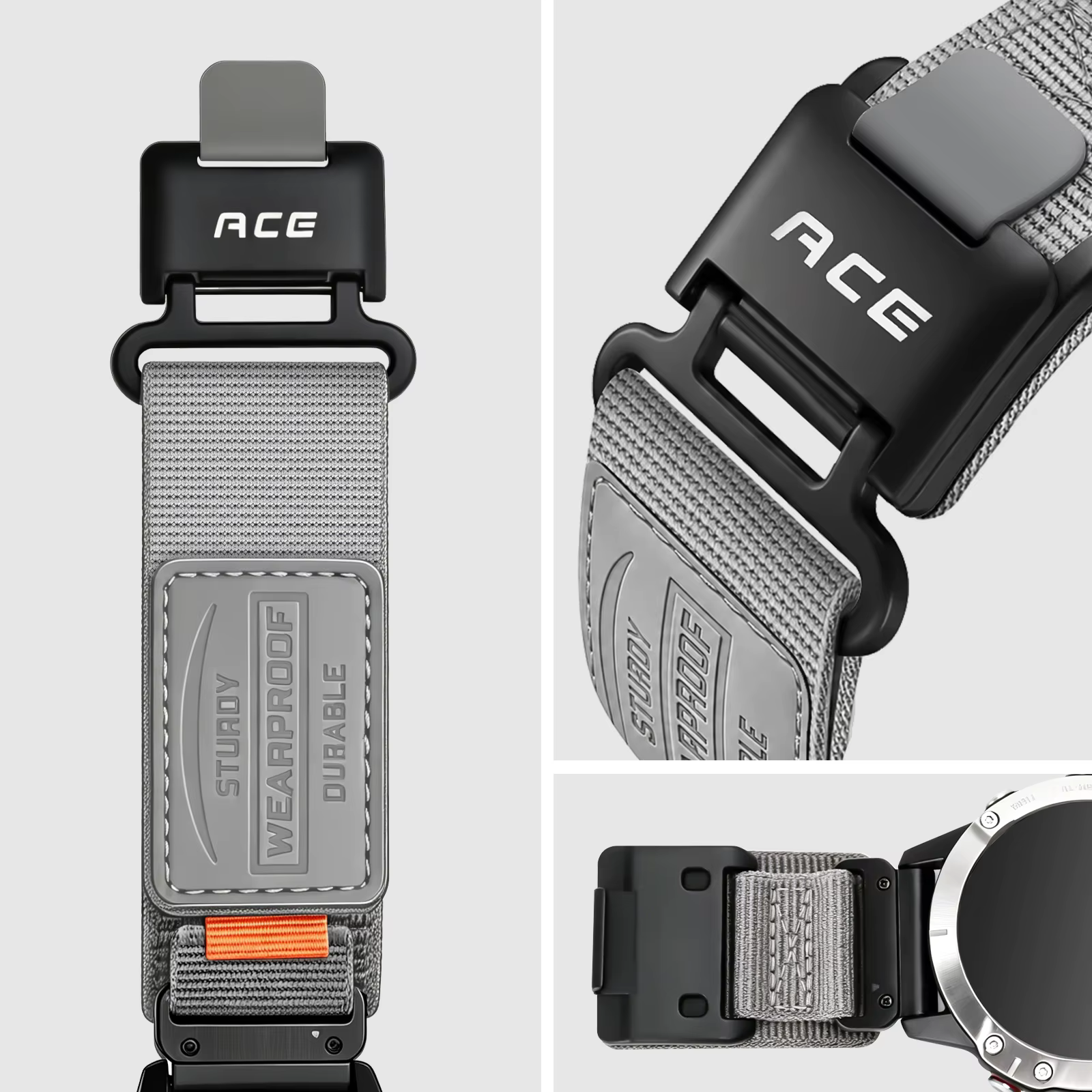 Bracelet en nylon de haute qualité spécial Garmin QuickFit - 22/26 mm