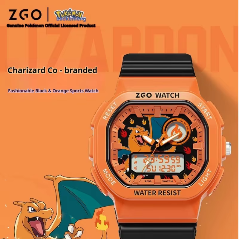 Montre numérique ZGO Pokemon Co Branded Charizard