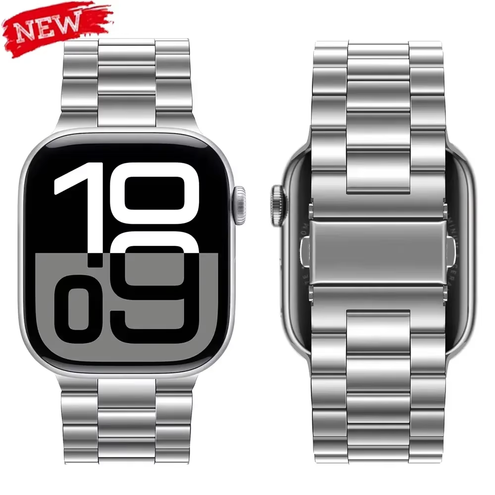 Bracelet en acier Starlight pour Apple Watch Series Ultra2 10 9 8 7 SE 6 5 4 3 46mm 49mm