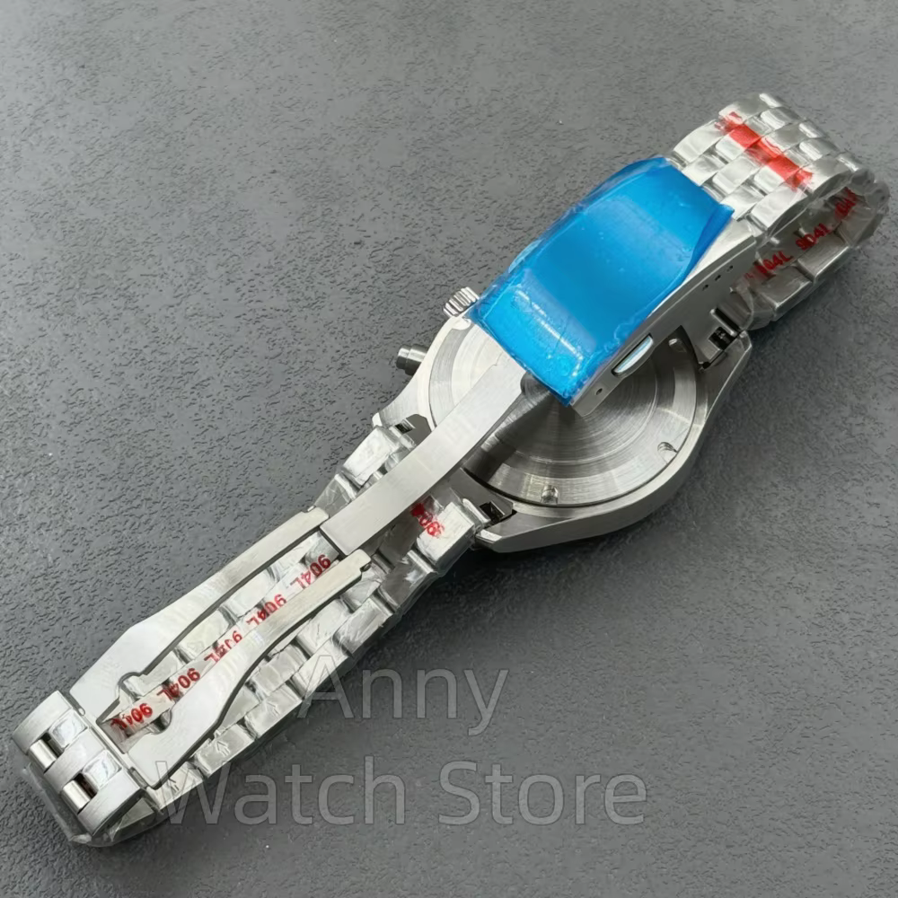 Boîtier de montre de plongée en verre saphir bombé de 38 mm