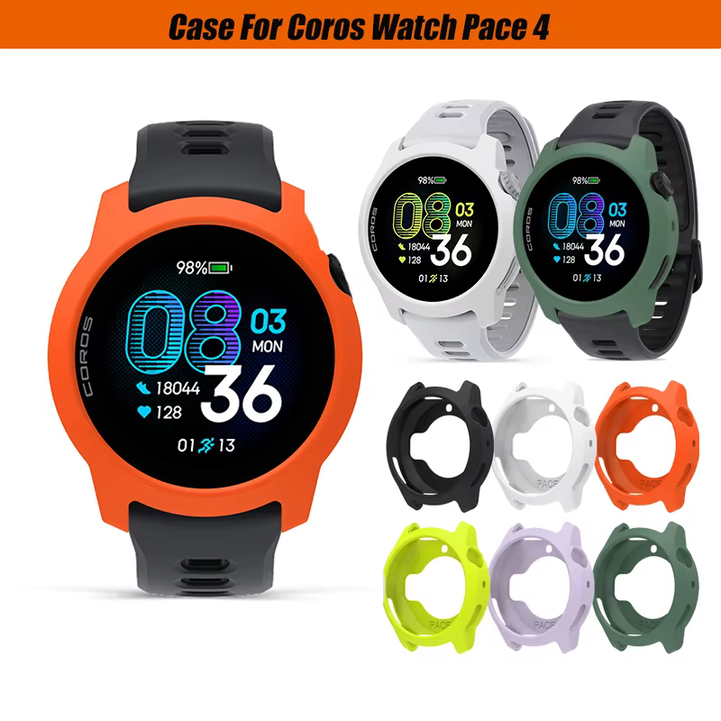 Coque légère en silicone souple pour montre Coros Pace 4