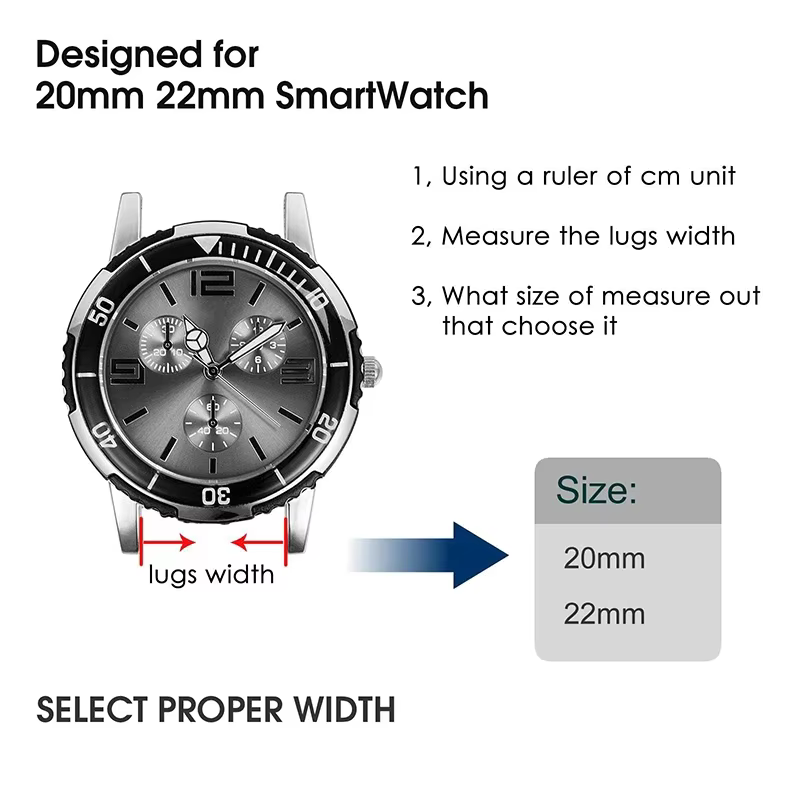 Bracelet Ocean Band 20mm 22mm pour Suunto Nautic S/Race 2/Vertical 2 1