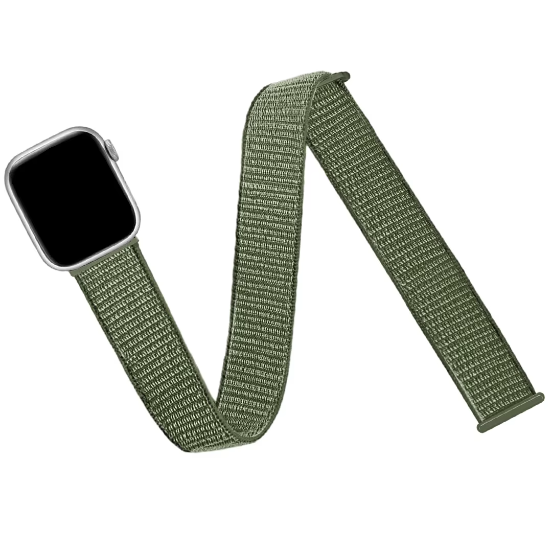 Bras élastique en nylon/bande de cheville compatible avec Apple Watch