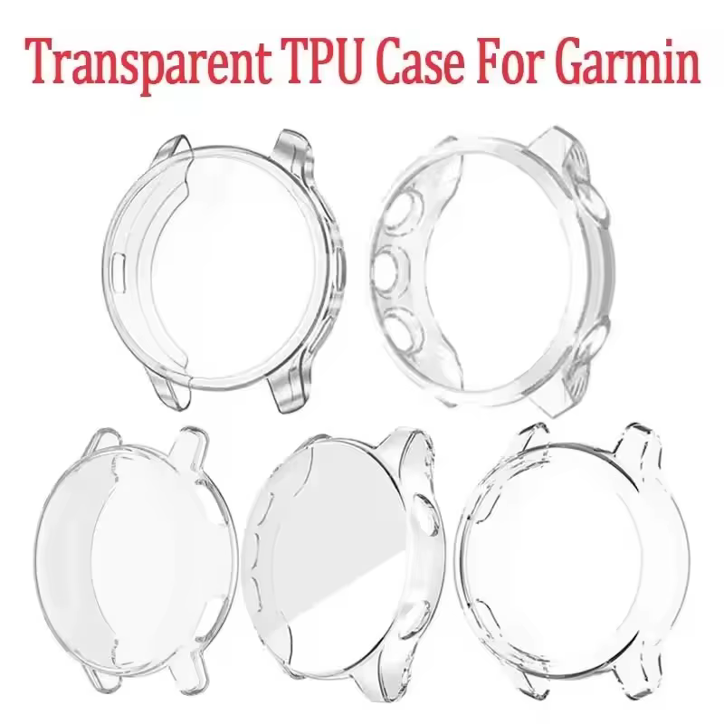Étui de montre transparent haute définition à couverture complète pour Garmin Venu/2/2 Plus/SQ