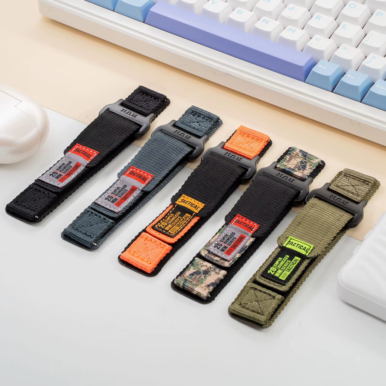 20 22mm pour Garmin Bracelet en Nylon facile à installer pour Forerunner 255/265/965