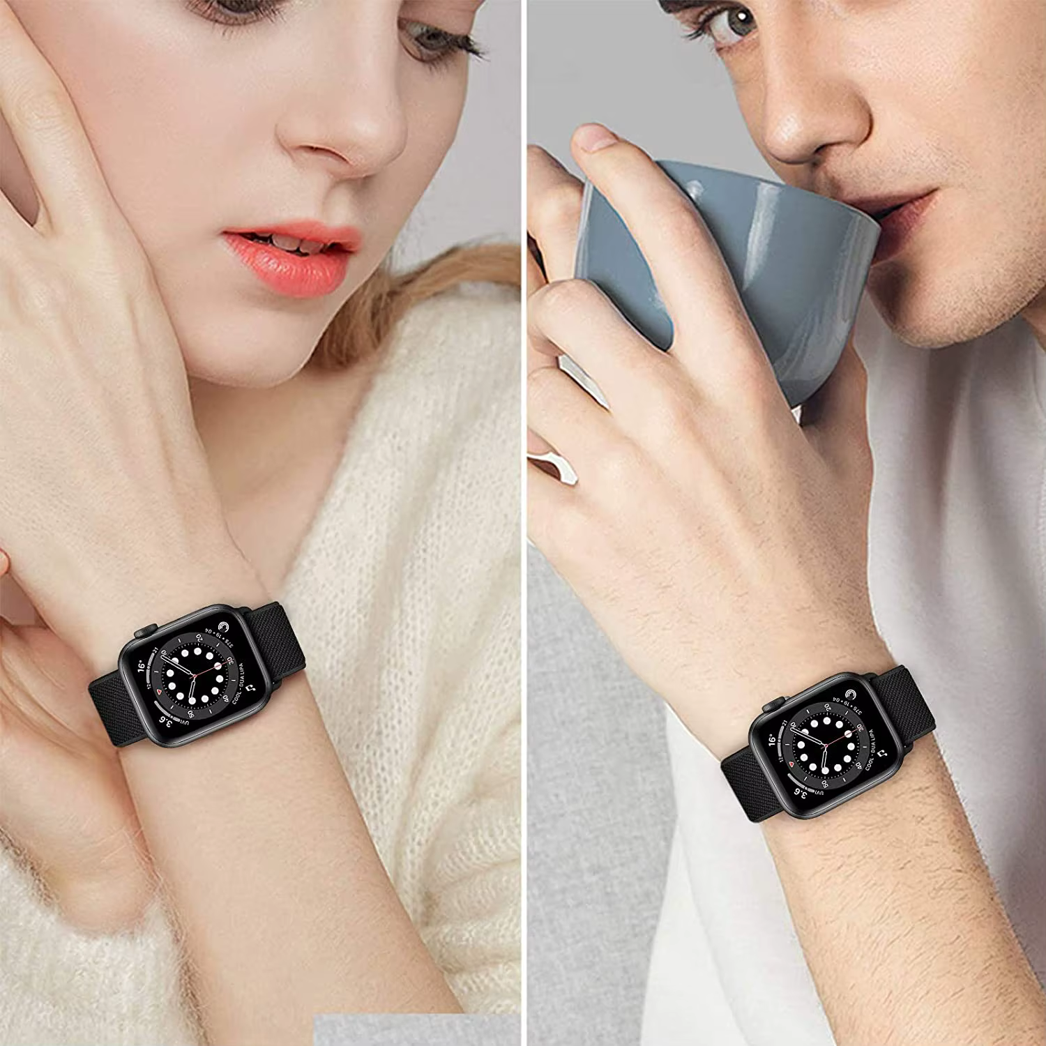 Bracelet chouchou pour Apple watch 10 11