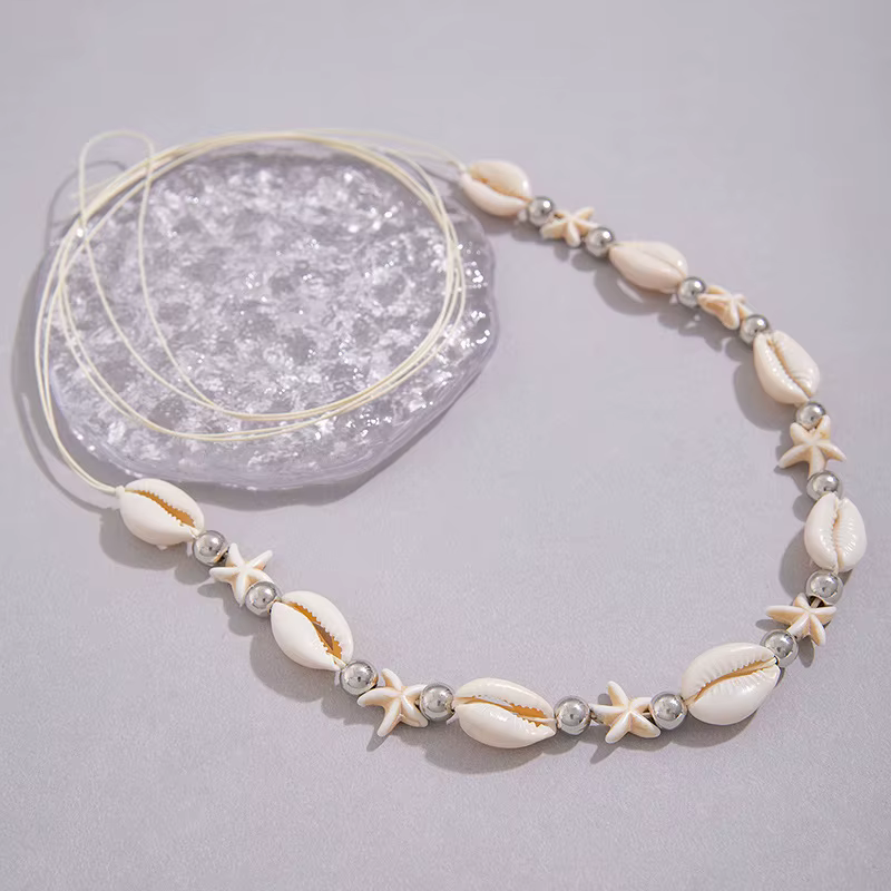 Bijoux de plage d'été Style bohémien pour femmes, chaînes de ventre en coquillage d'étoile de mer, chaîne de taille perlée, accessoire de mode pour vêtements de plage
