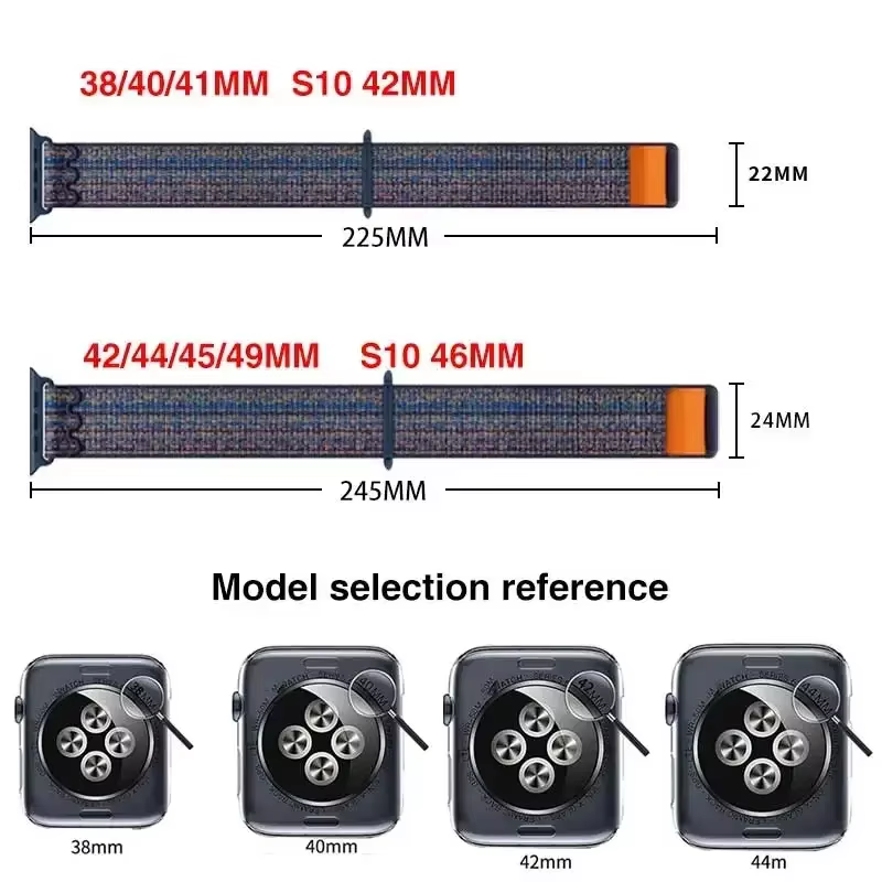 Bracelet à rayures pour bracelets de montre Apple série 49mm 11-10-9-8-7-6-5-4-SE-Ultra 2-3 42mm 46mm 45mm 40 44mm 41mm iWatch Sport Nyon Loop