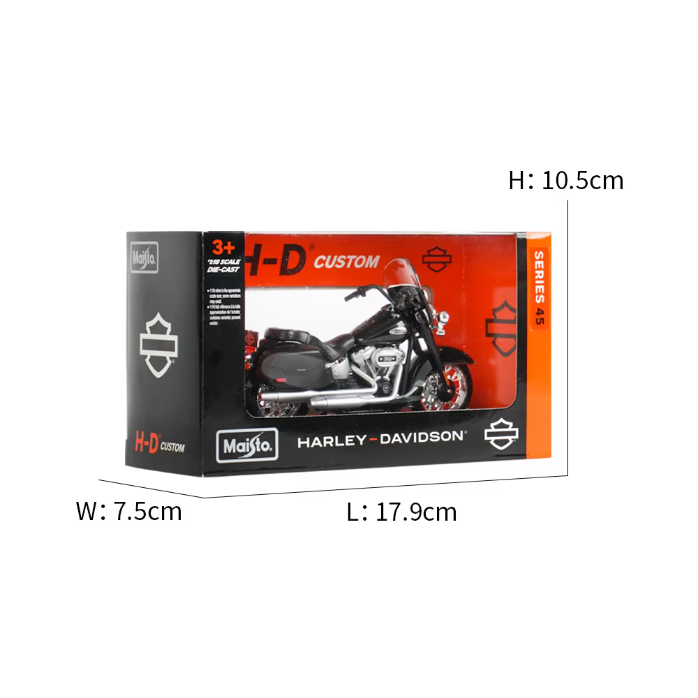Maisto 1:18 Harley Davidson 2024 HARLEY-DAVIDSON-HERITAGE véhicules classiques moulés sous pression loisirs de collection modèle de moto jouets