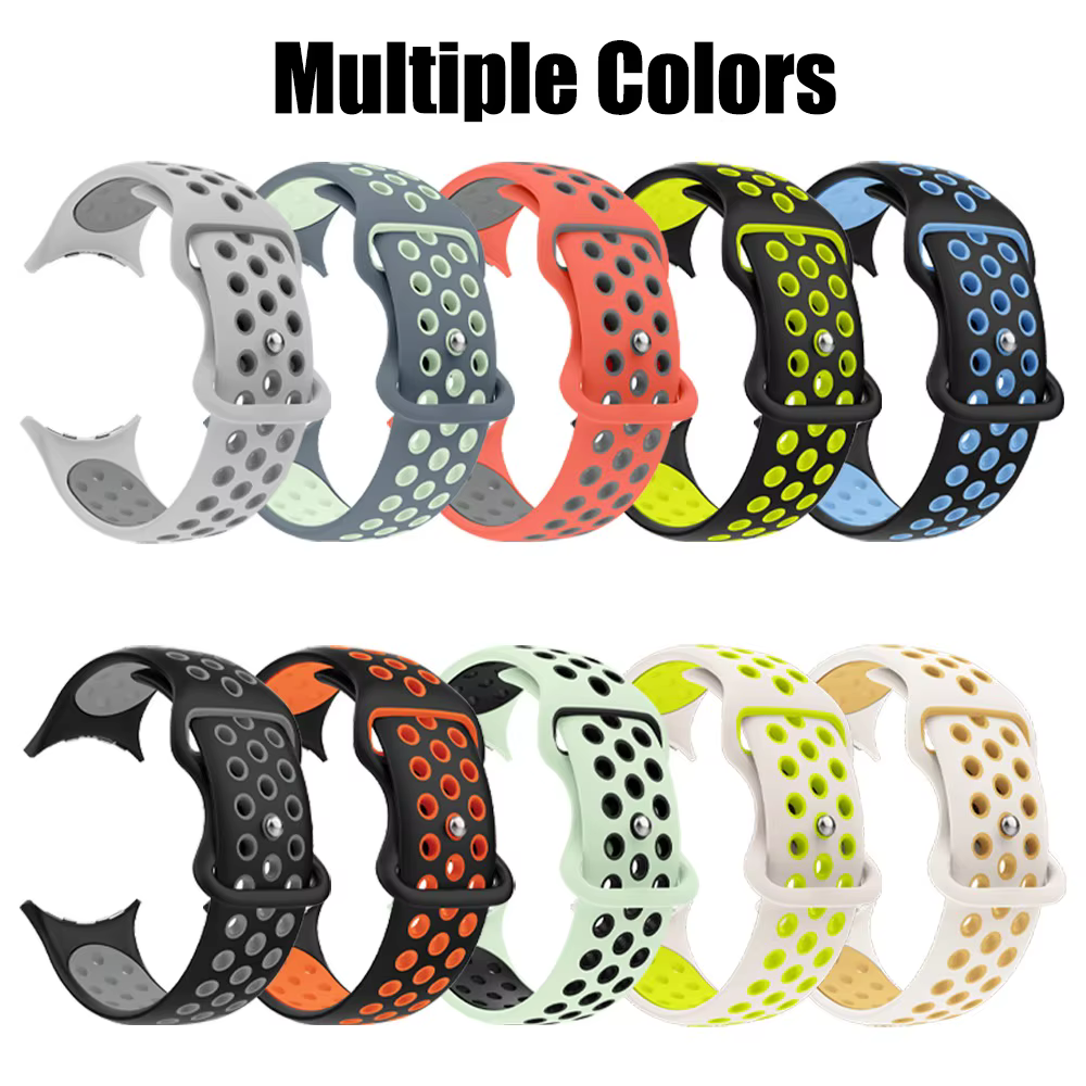 Bracelet de sport en silicone durable et étanche pour Google Pixel Watch 4 3 41mm 45mm