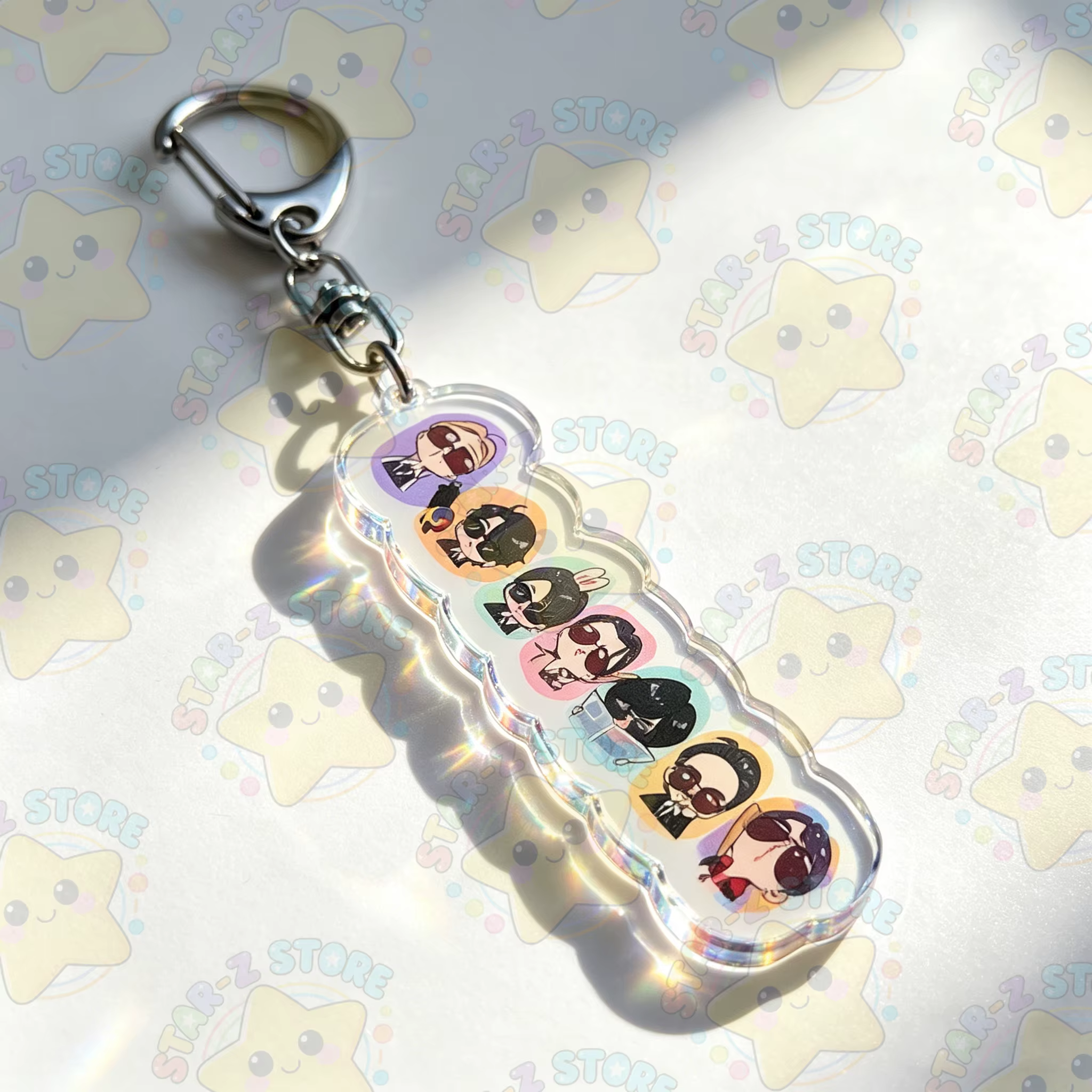 Porte-clés mignons Kpop, dessins animés Chibi, accessoires de sac, bijoux, cadeaux pour fans de manga