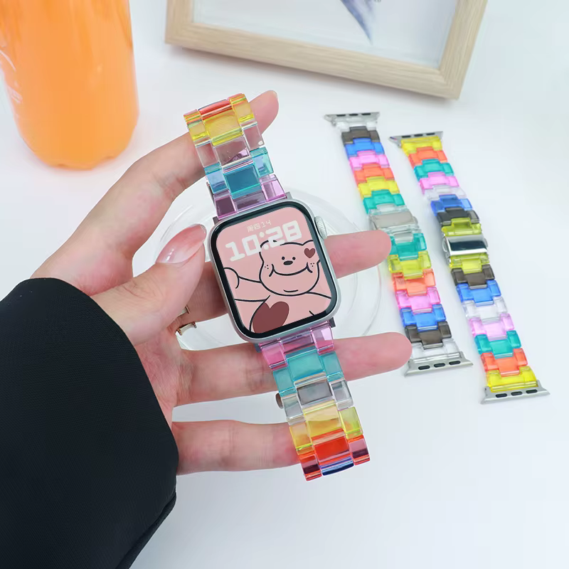 Bracelet arc-en-ciel bonbon adapté au