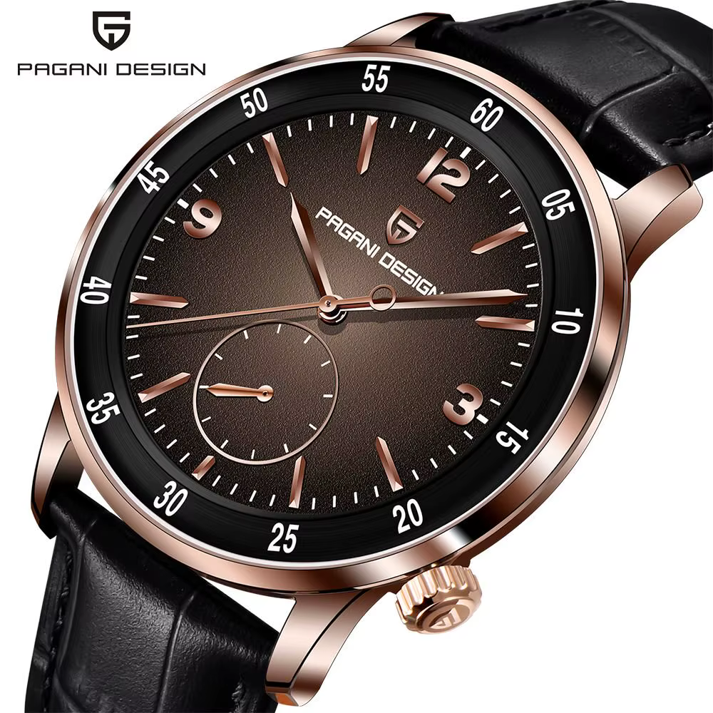 PAGANI DESIGN PD1790 montre mécanique automatique pour hommes 10Bar étanche verre saphir mode loisirs montre-bracelet en cuir pour homme