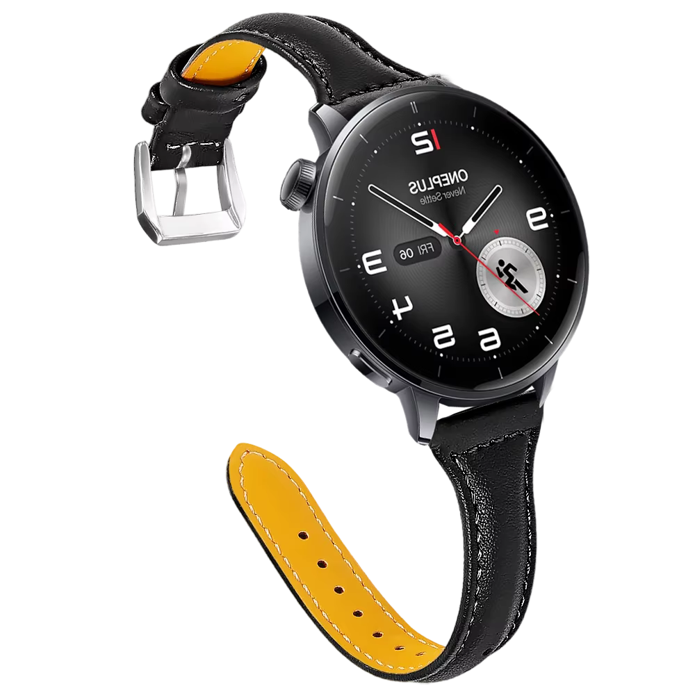 Bracelets en cuir compatibles avec OnePlus Watch 3 43mm
