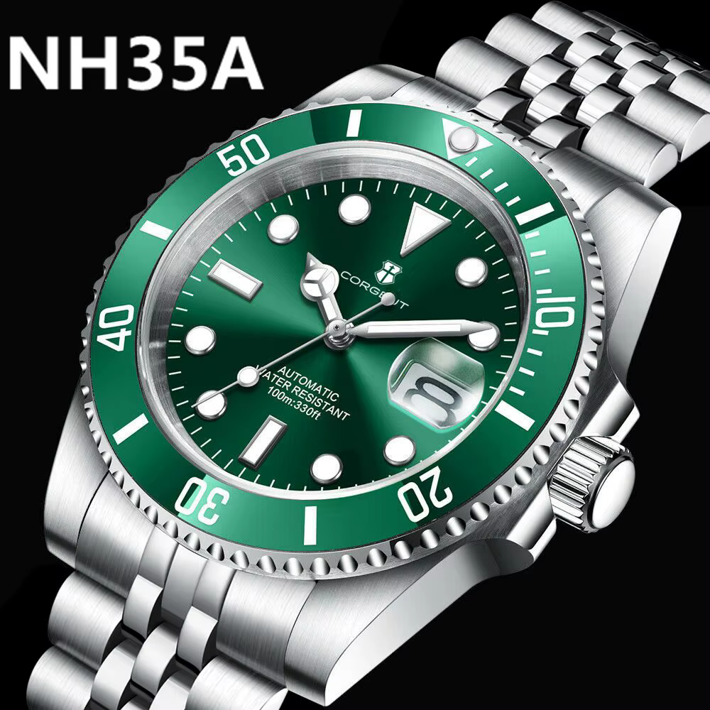 Montre de plongée Corgeut 40MM pour hommes