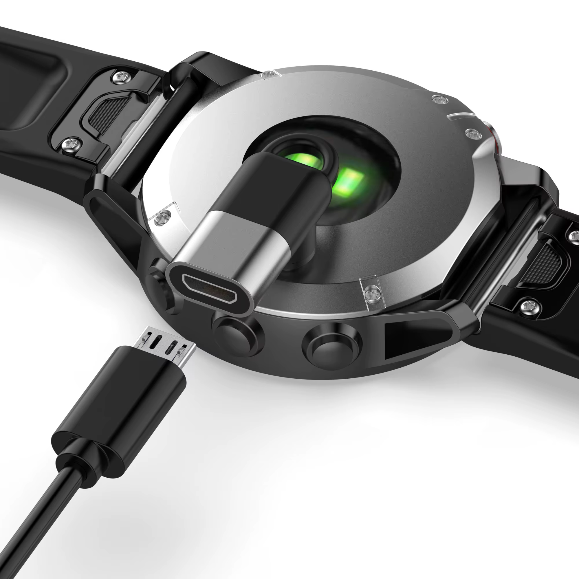 Pour Garmin Fenix 6 7 Venu Forerunner 955 convertisseur de chargeur de montre pour Apple ios Micro USB Type C