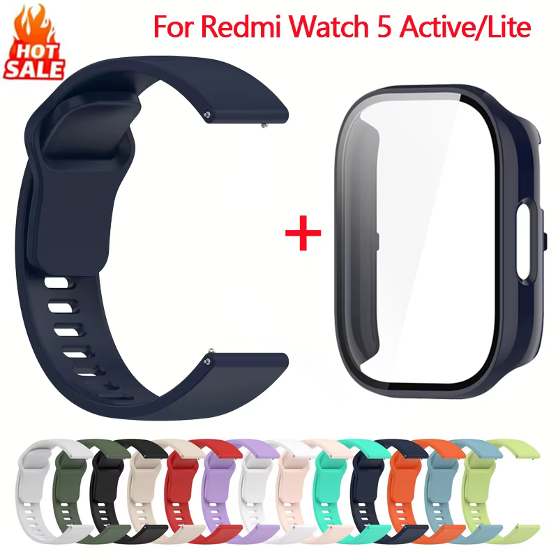 Bracelet en Silicone + étui pour Xiaomi Redmi Watch 5
