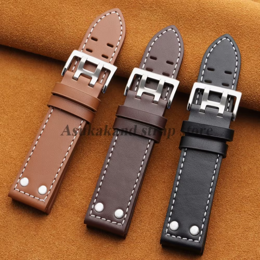 Bracelets de montre en cuir de mode de haute qualité 20mm 22mm pour bracelet