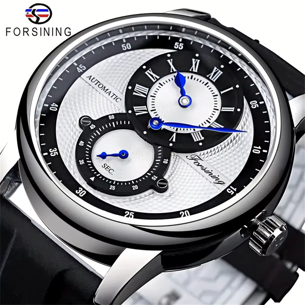 Montre mécanique haut de gamme pour hommes d'affaires, montre mécanique haut de gamme, élégante, entièrement automatique pour hommes, design ajouré, tendance, décontractée, élégante, belle montre pour