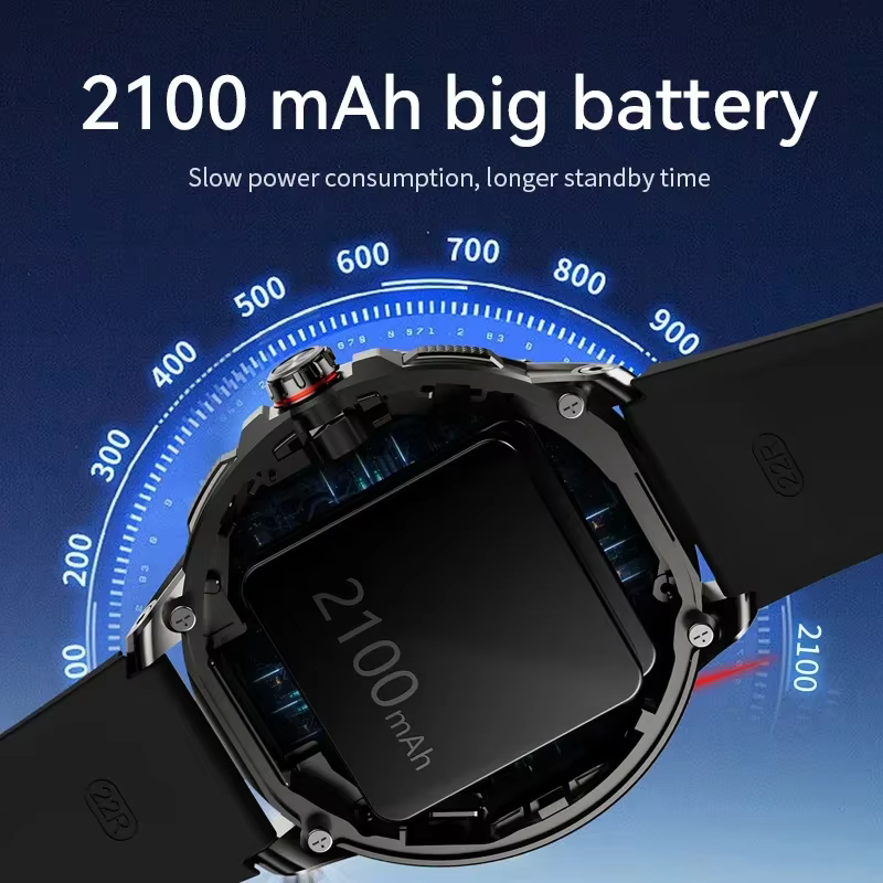 5G carte SIM Smartwatch Android 9.0 Google Play 1.95 pouces Amoled 720*720 GPS WIFI 2100mAH grande mémoire montre