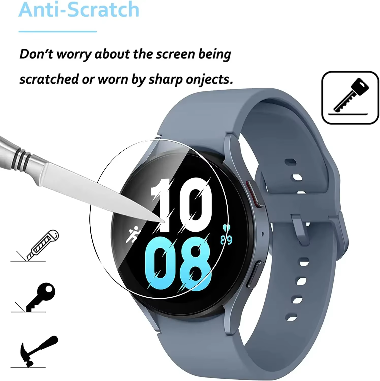 Protecteur d'écran pour Samsung Galaxy Watch 6 5 4 40MM 44mm Classic 43 47mm 42MM 46MM