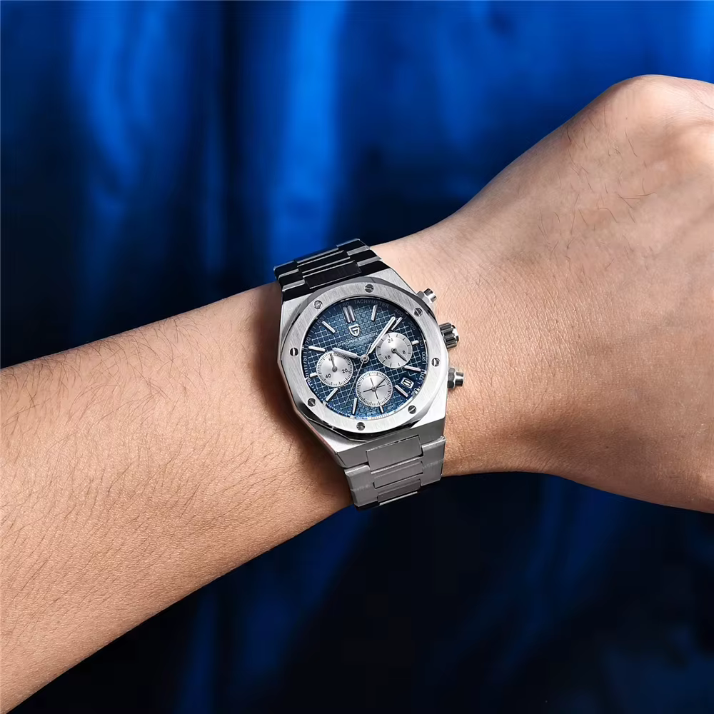 2025 PAGANI DESIGN PD1707 montres à Quartz pour hommes 40MM en acier inoxydable verre saphir étanche horloge de luxe cadeau Reloj Hombre