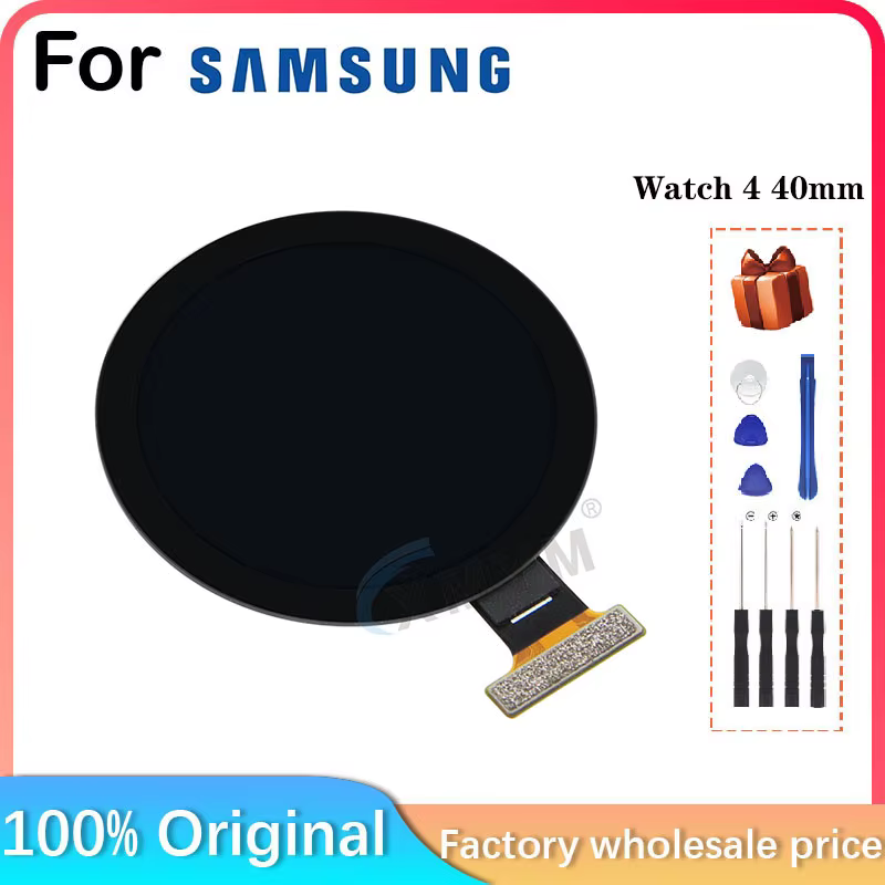 Pour Samsung Galaxy Watch 4 40mm R860 R865 SM-R860 SM-R865 smartwatch Bluetooth WiFi + LTE LCD écran plaque de couverture en verre remplacer