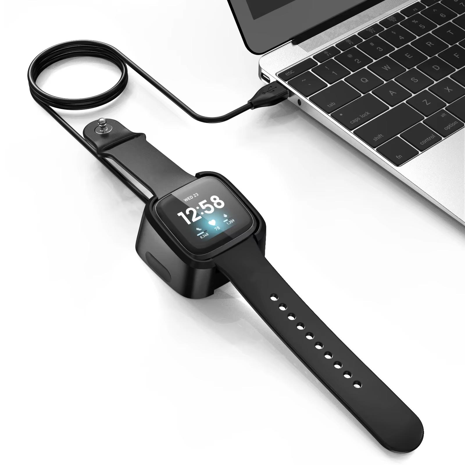 Chargeur USB rapide pour Fitbit Versa 2