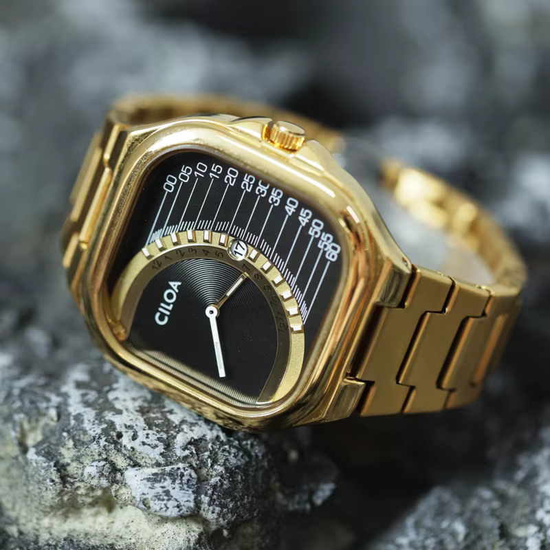 Montre carrée rétro CILOA pour homme