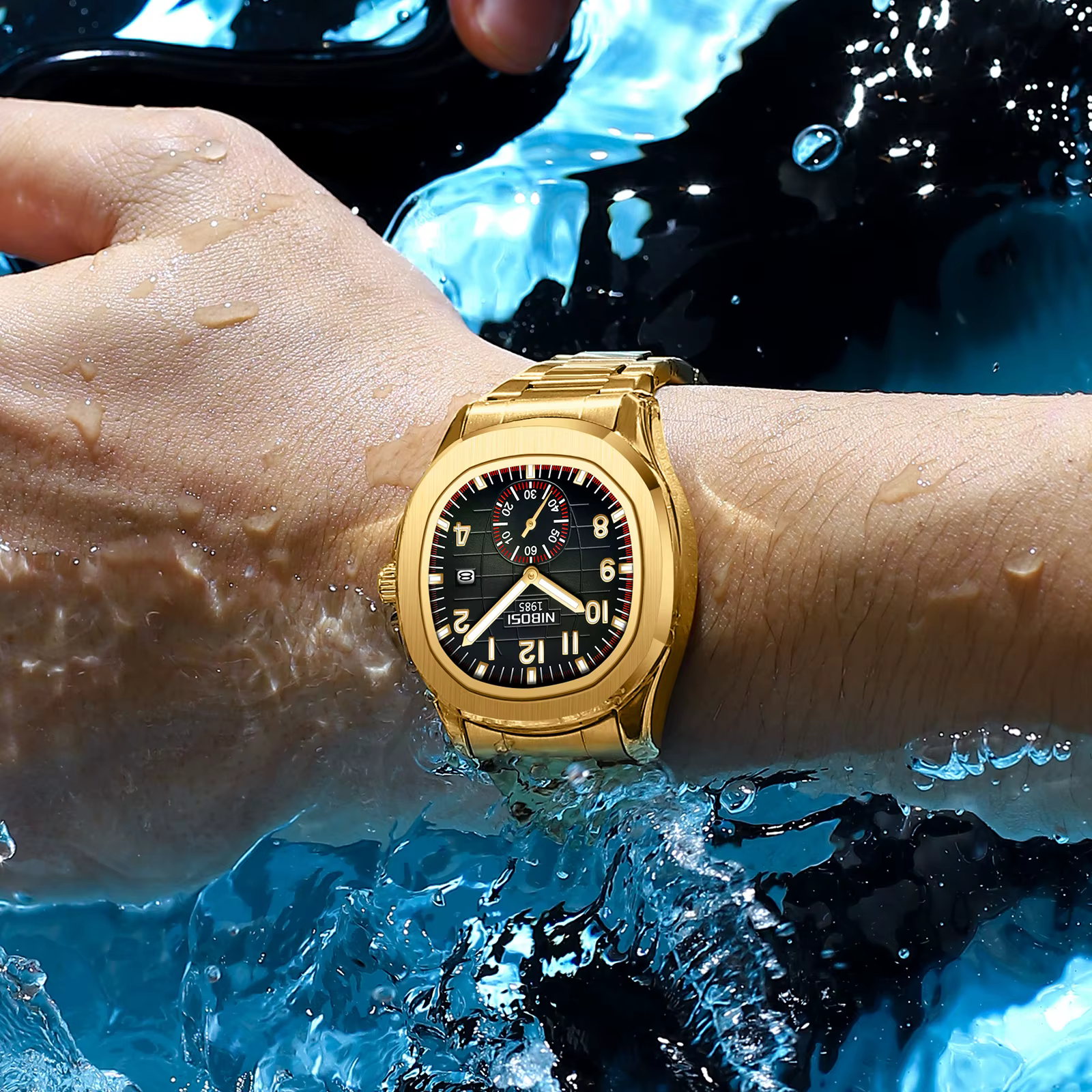 NIBOSI 2025 Nouvelles montres pour homme en acier inoxydable