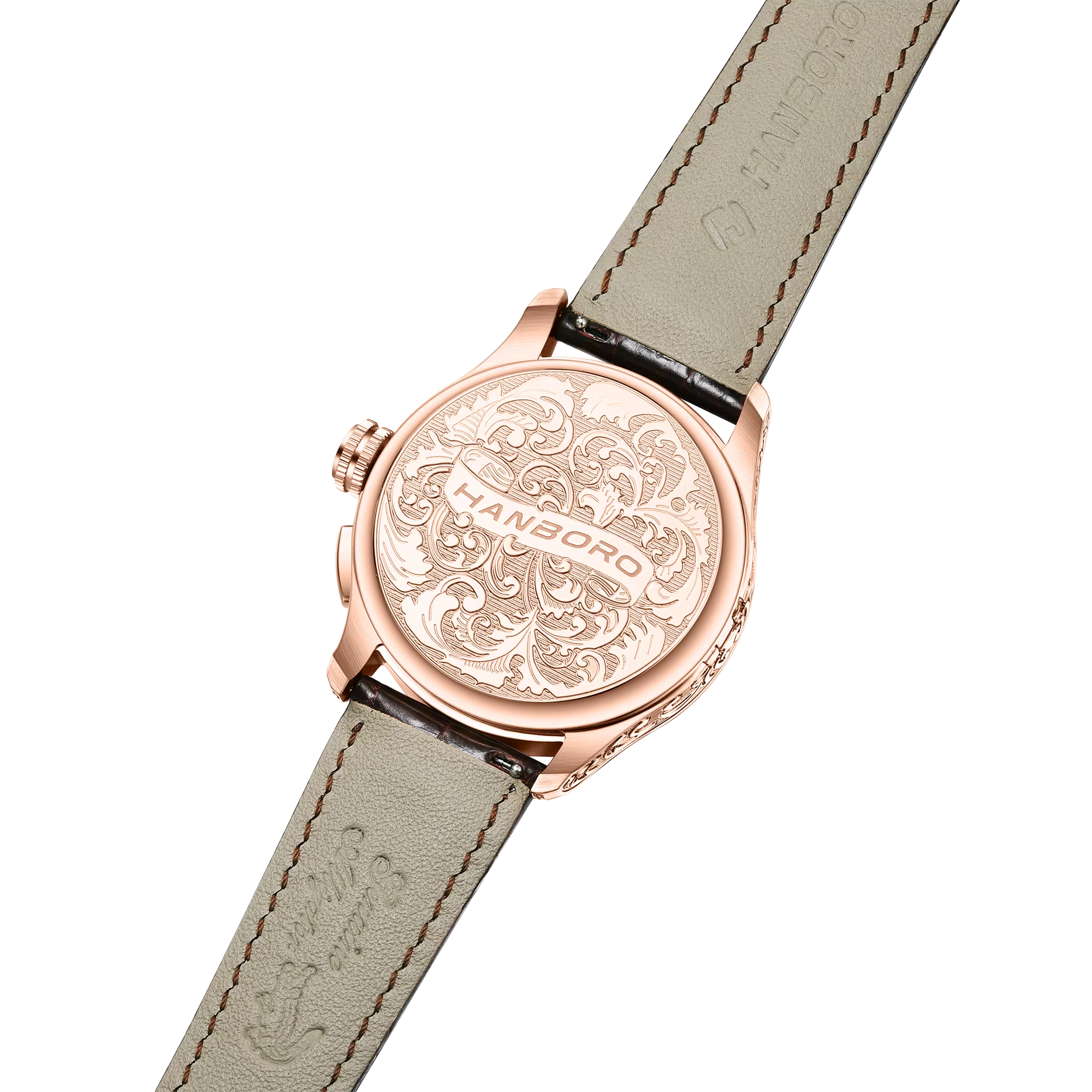 Montre mécanique rétro pour homme HANBORO MIYOTA avec mouvement modifié