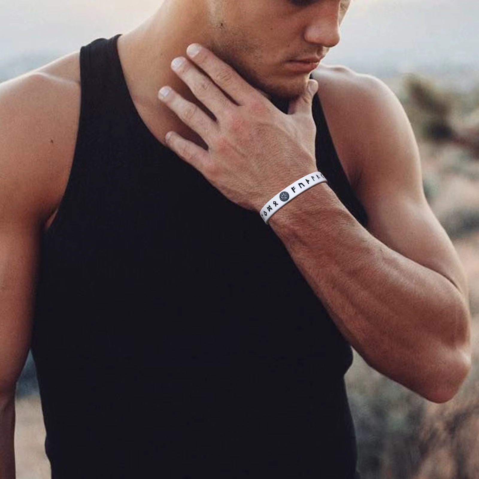 Vnox – Bracelet en Silicone pour hommes