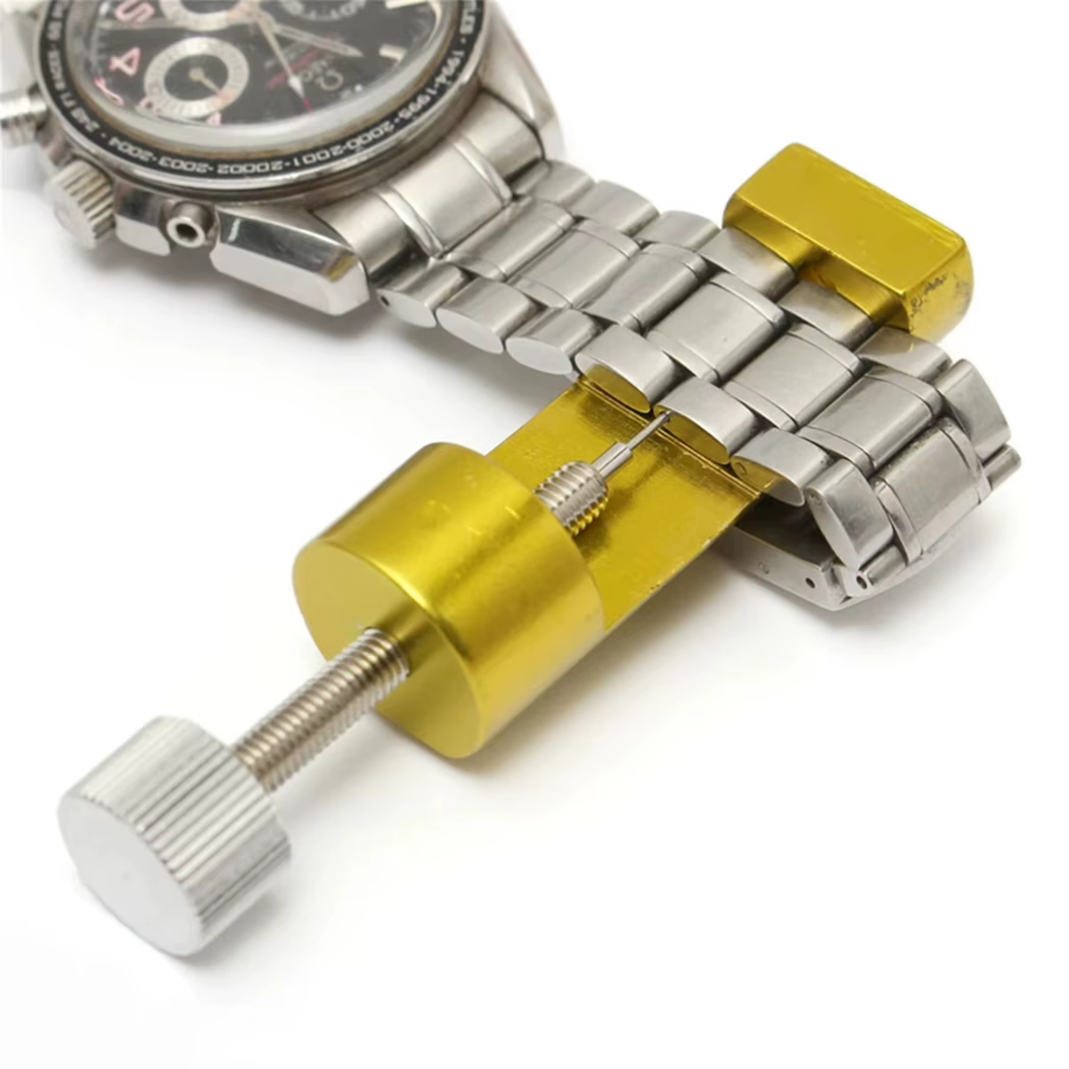 Outil de réparation de montres en métal réglable pour bracelet de montre