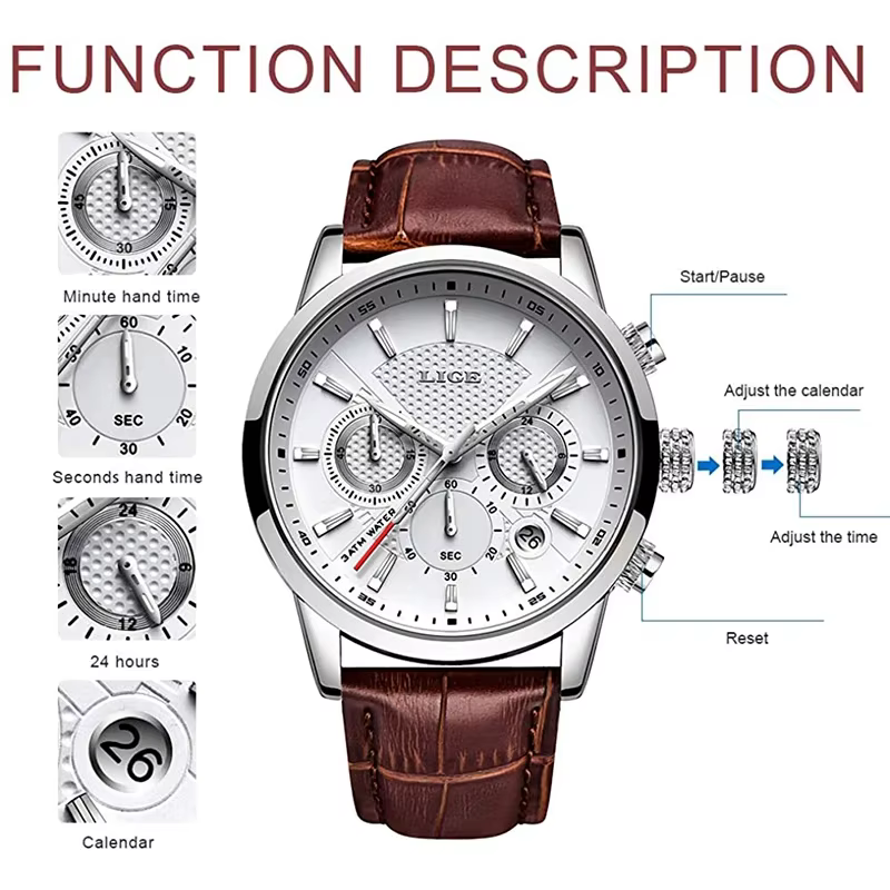 Montre LIGE 2026 pour Homme