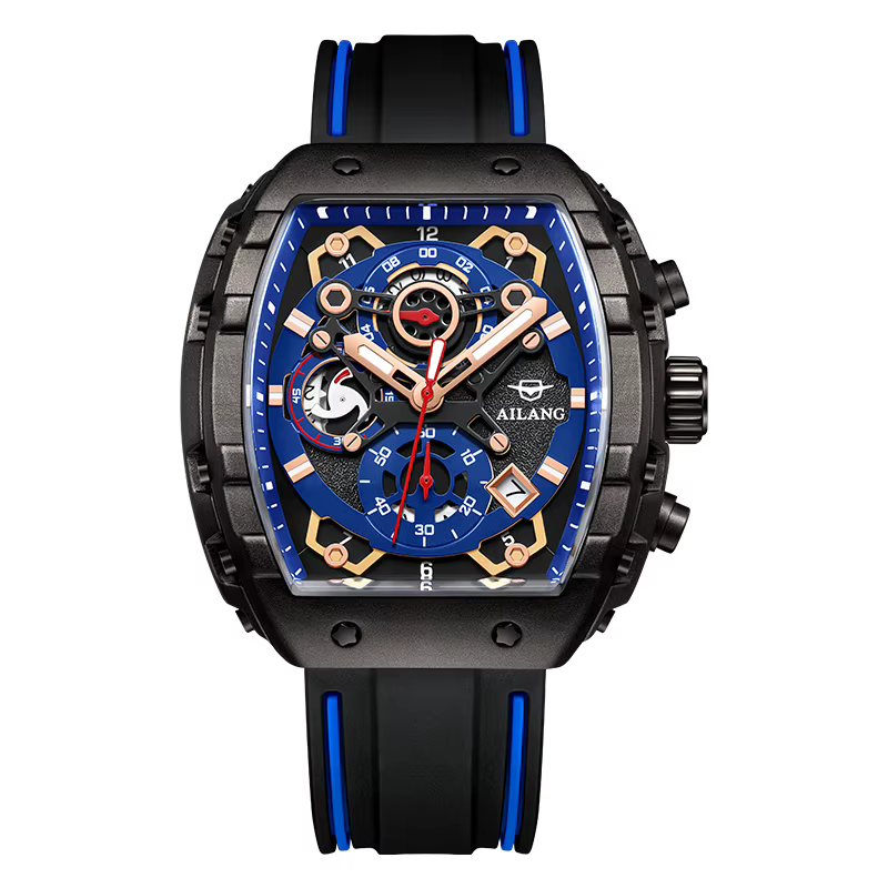 Montre AILANG de loisirs et de mode à quartz lumineuse avec calendrier