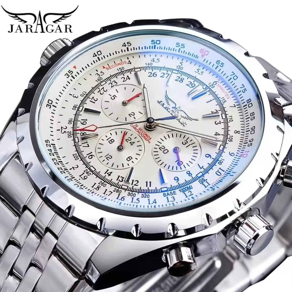 JARAGAR montre mécanique pour hommes