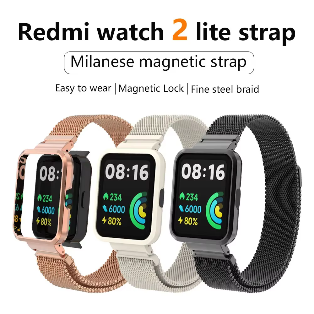 Bracelet milanais pour Xiaomi Redmi montre 2 Lite
