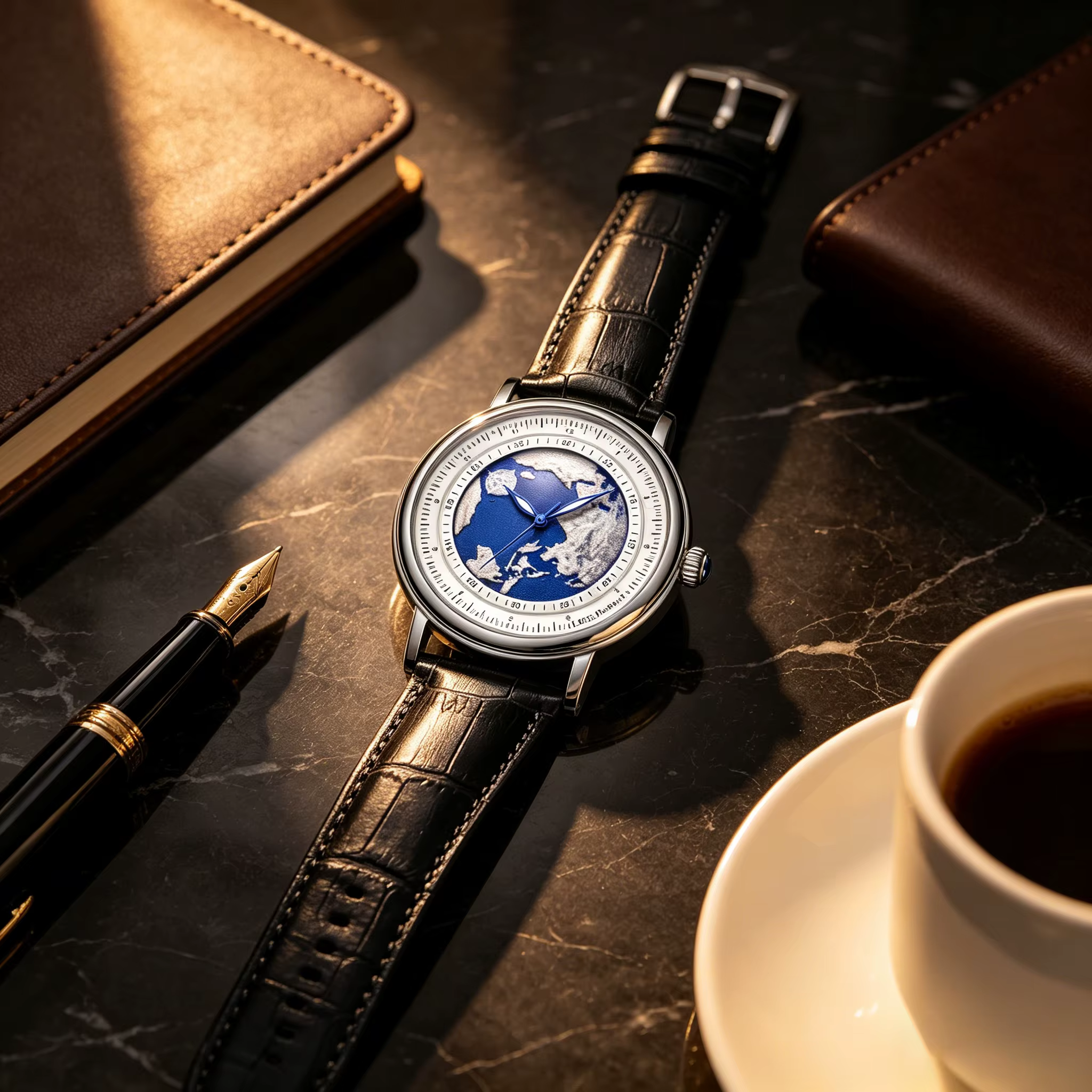 Montres pour hommes LIGE Blue Planet Creative