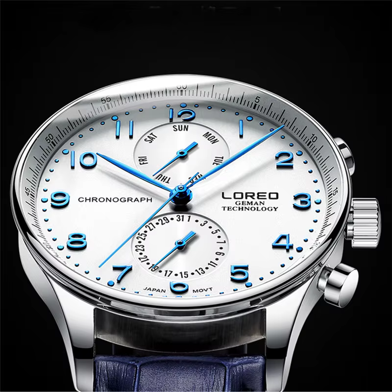 LOREO Montre de luxe de marque haut de gamme pour hommes