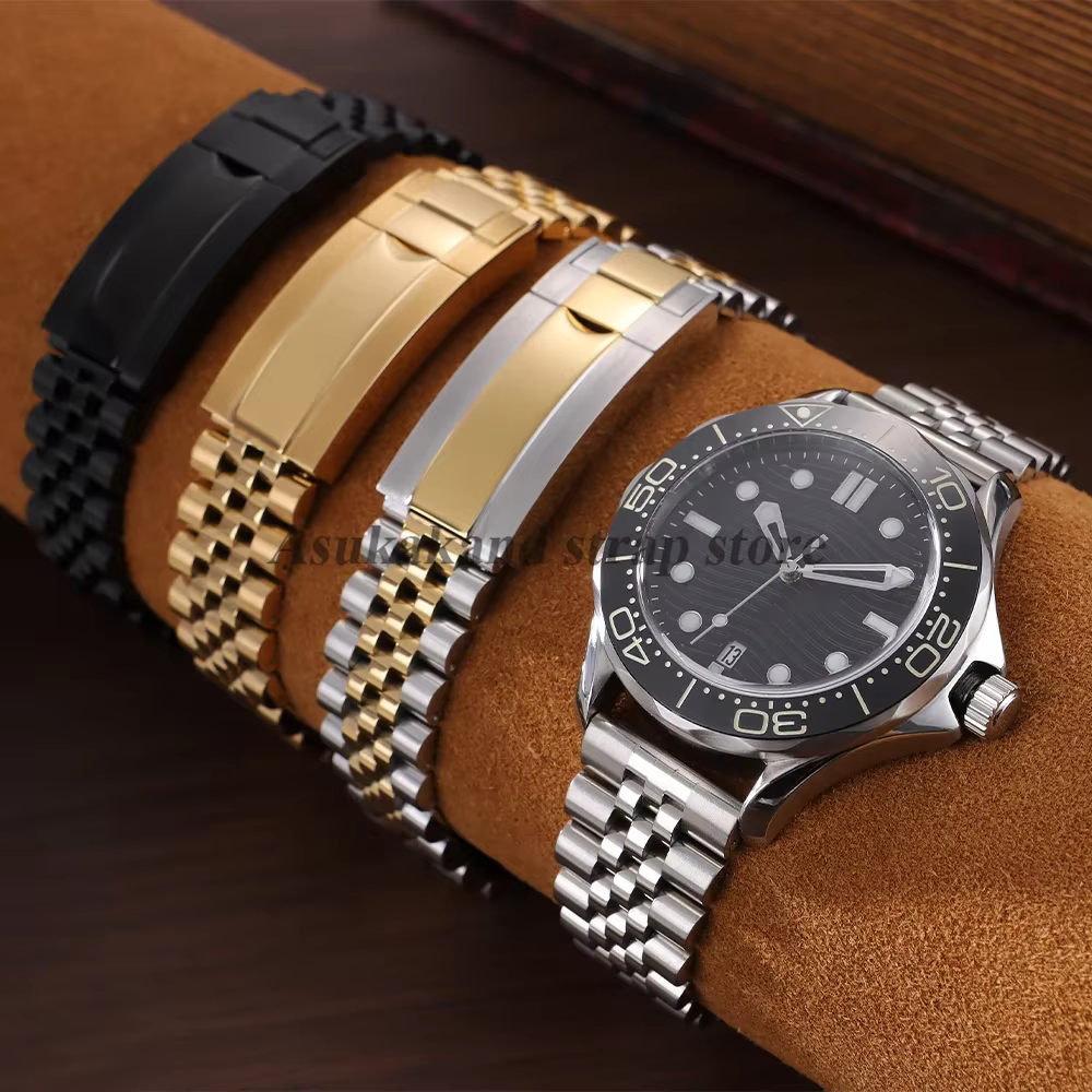 Bracelet de montre à extrémité incurvée de luxe pour Rolex DATEJUST, accessoires de Bracelet en acier inoxydable 20mm 21mm 22mm pour ceinture de montre en métal jubilé