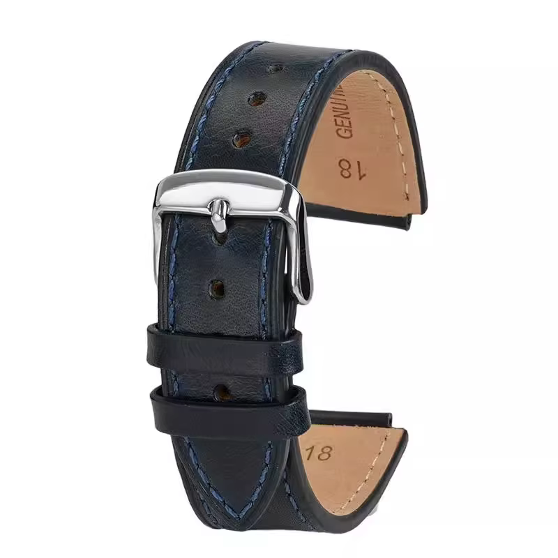 Bracelet de montre rétro en cuir véritable pour Casio AE1200 AE1300 A158W/A168 W-216H