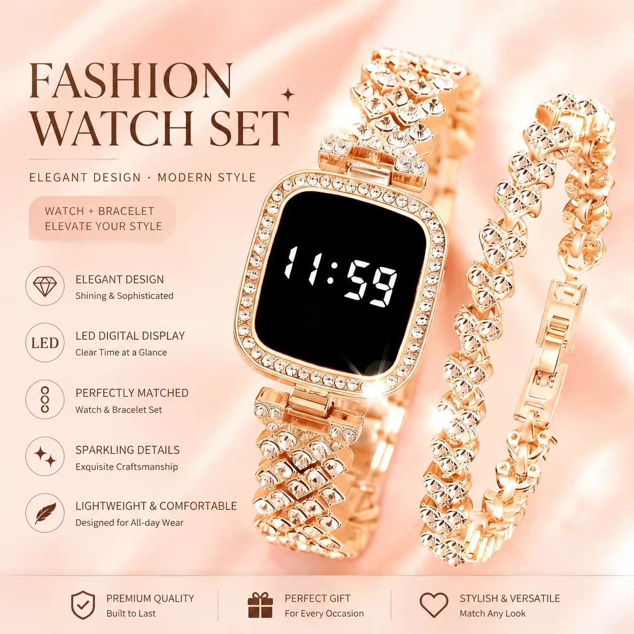 Nouvelle montre numérique avec bracelet offert