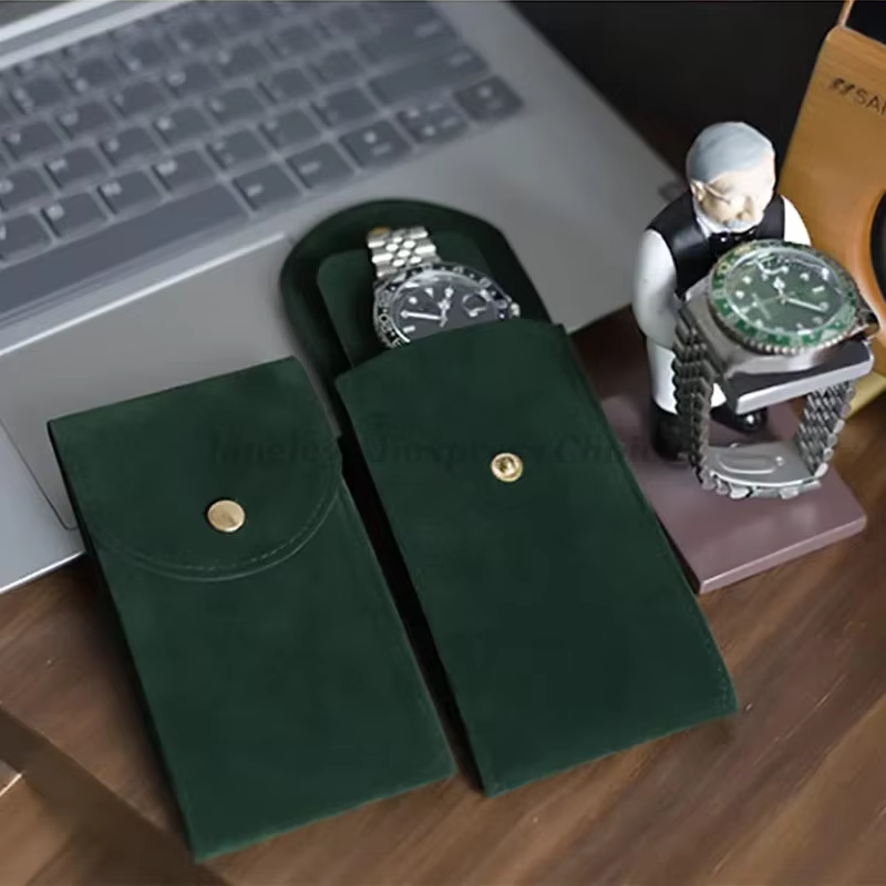 Pochette de montre en flanelle Portable